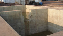 FRP lining to Neutralisation pit